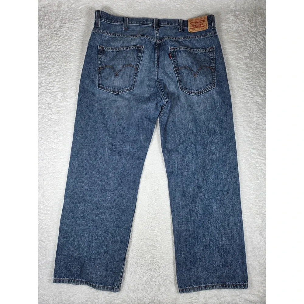 Levi's 569 Loose Straight Men 38/30 Blue Denim Jeans 005694268